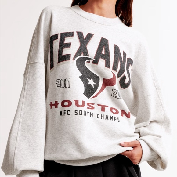 Abercrombie and Fitch NFL Texans Crewneck Sweatshirt - Picture 2 of 4